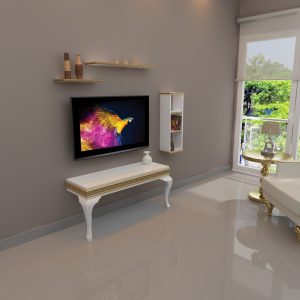 beyaz varakli gizli bolmeli tv unitesi lucca a1 3