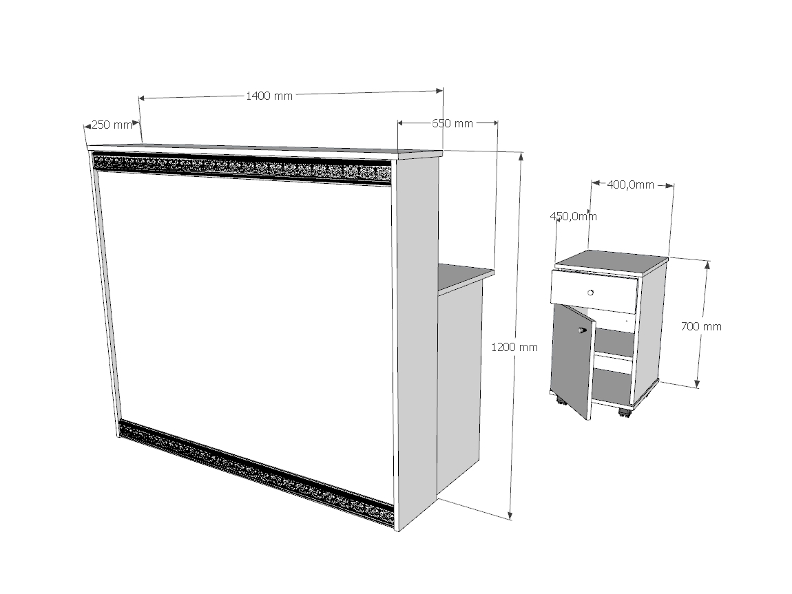 kuafor bankosu vanni A1 2 olcusu kuafor bankosu vanni A1 2 olcusu